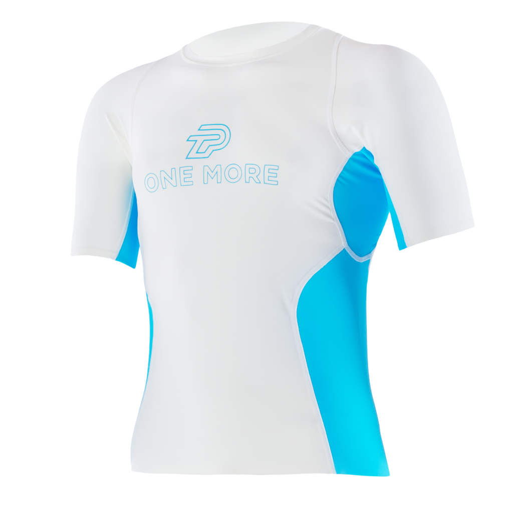 Athletic White Medium Compression Top Long Sleeve - Zeropoint